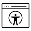 person with arms extended