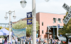 A street light banner that reads "UW Tacoma 35 Years" was displayed on campus at UW Tacoma Convocation.