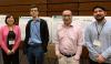 UW Tacoma researchers attended a MorPhiC meeting Feb. 18-20 at the University of California San Francisco. From left: Ka Yee Yeung, Patrick McKeever (graduate student), Ling-Hong Hung, Bryce Fukuda (professional staff) at the poster session.