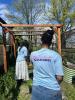 Photo of people at giving garden