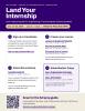 Flyer of resources for the AU26 internship fair