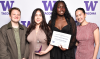 Team receiving an award at the Oscars 2025