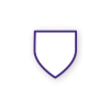 Purple shield icon